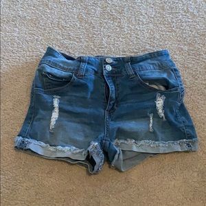 Denim shorts